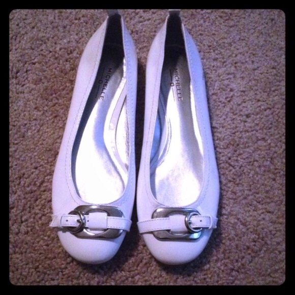 Shoes - New without tags. White flats